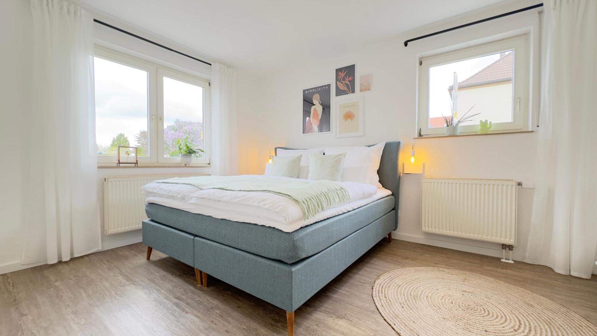 Fewo Am Park - 4P, Boxspringbett, Balkon, Smarttv, Gesundbrunnen, Familienfreundlich ハレ エクステリア 写真