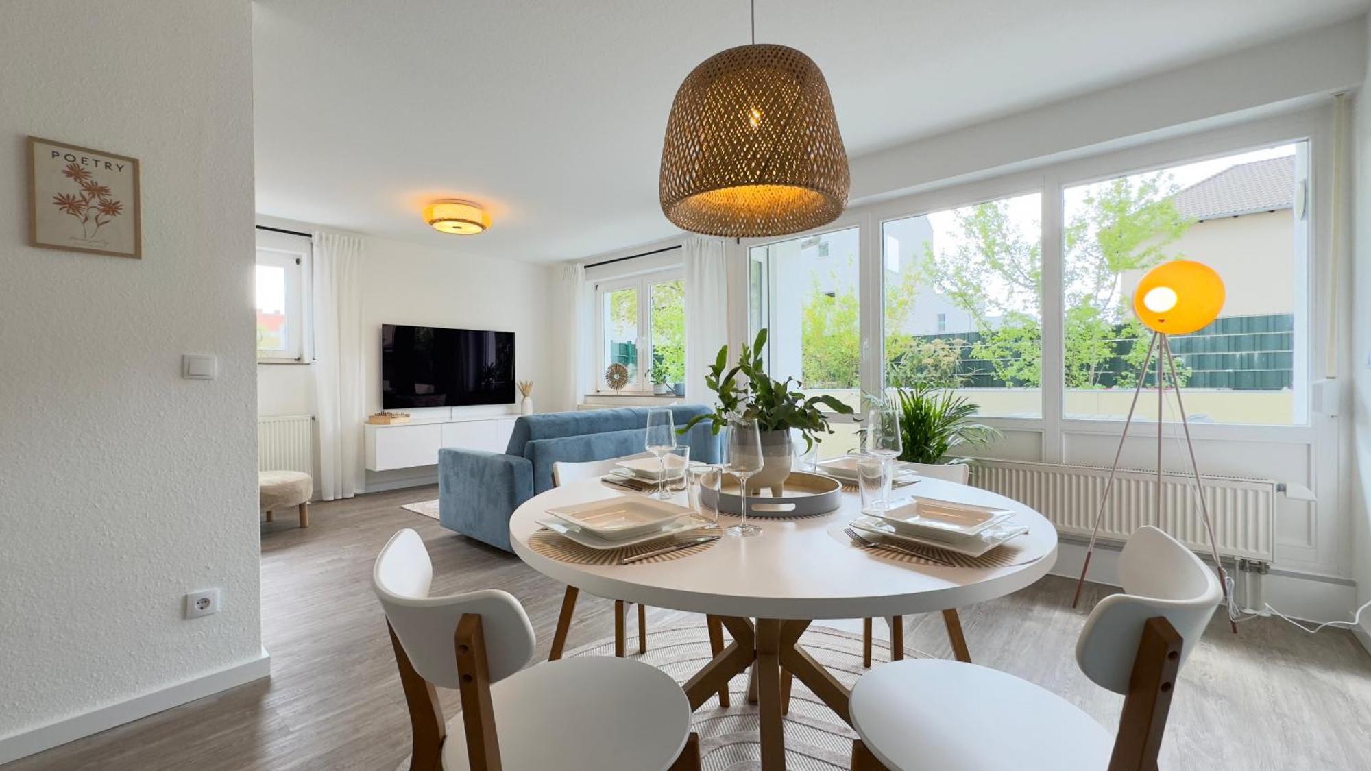 Fewo Am Park - 4P, Boxspringbett, Balkon, Smarttv, Gesundbrunnen, Familienfreundlich ハレ エクステリア 写真