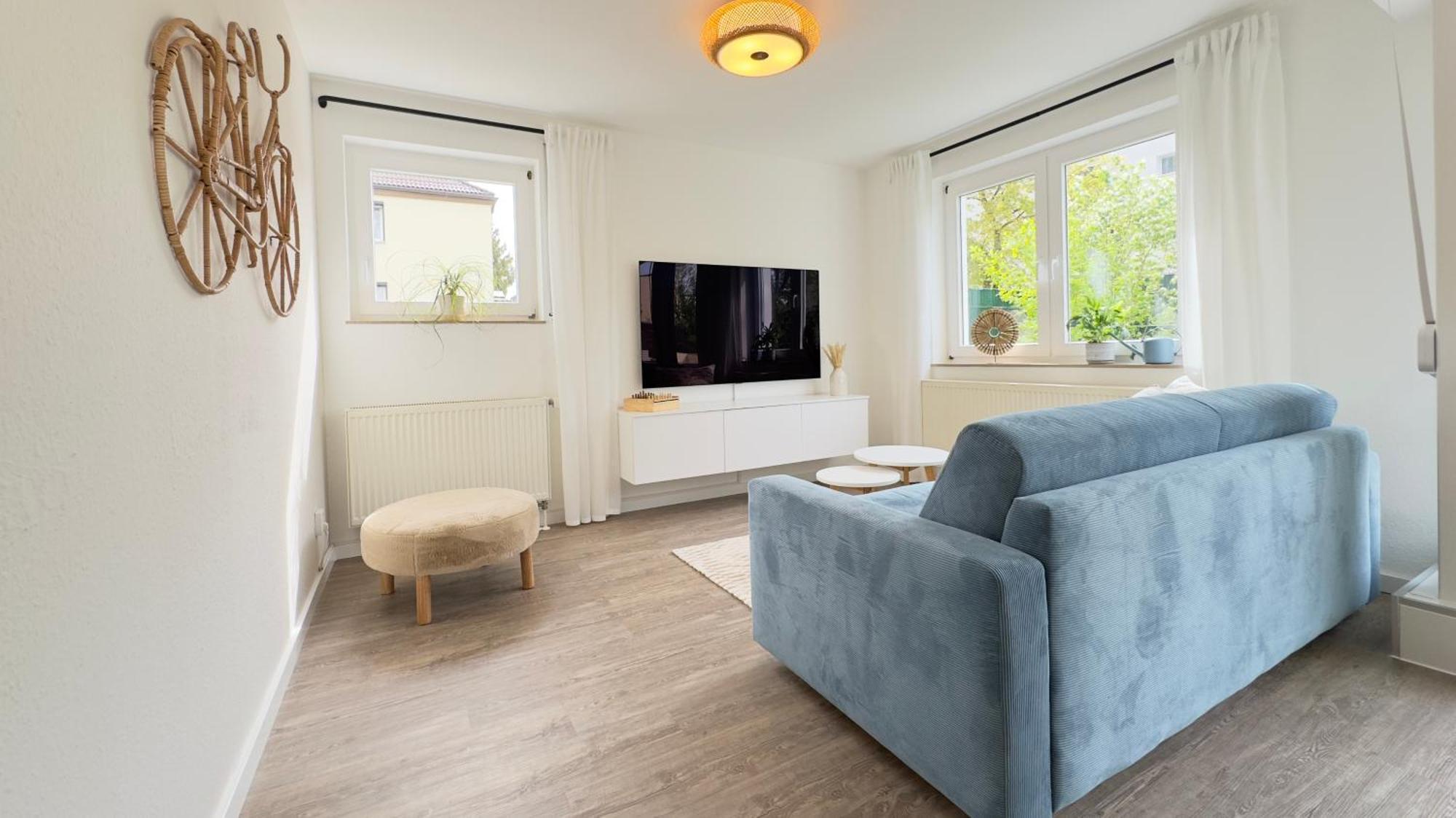 Fewo Am Park - 4P, Boxspringbett, Balkon, Smarttv, Gesundbrunnen, Familienfreundlich ハレ エクステリア 写真